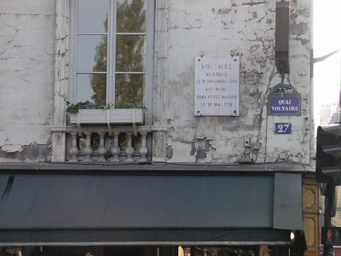 Voltaire died here