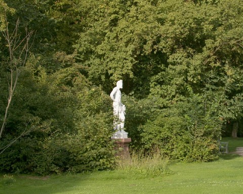 Obscured statue.