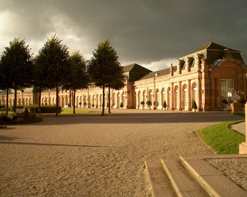 Palace at sunset
