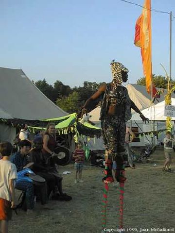 Stilt walker