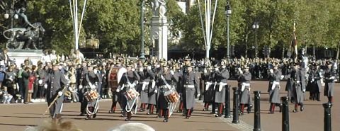 Pipers and drummers