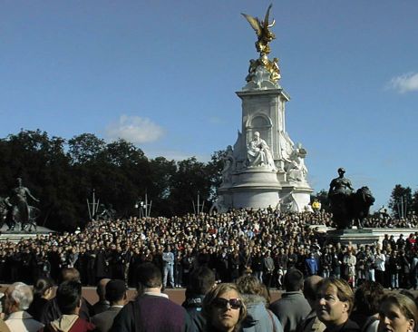 The crowd reaches a peak