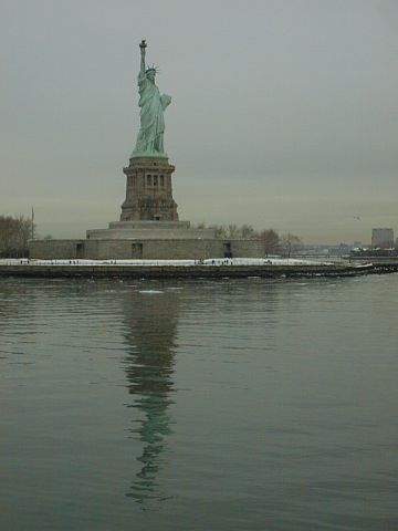 Liberty and her reflection