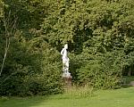 Obscured statue.